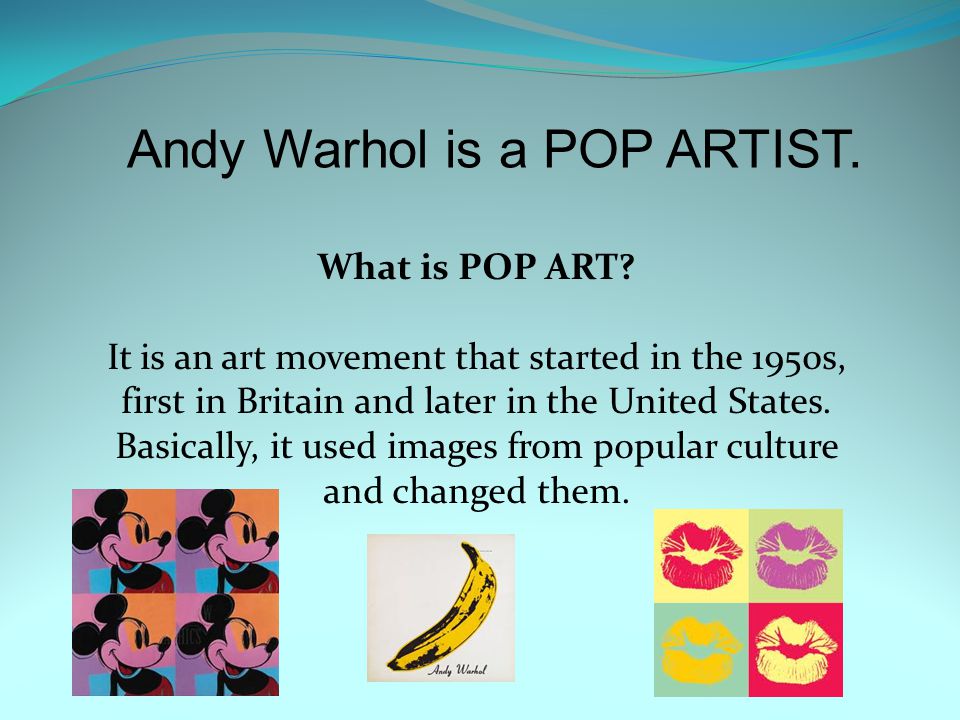 What is POP ART.