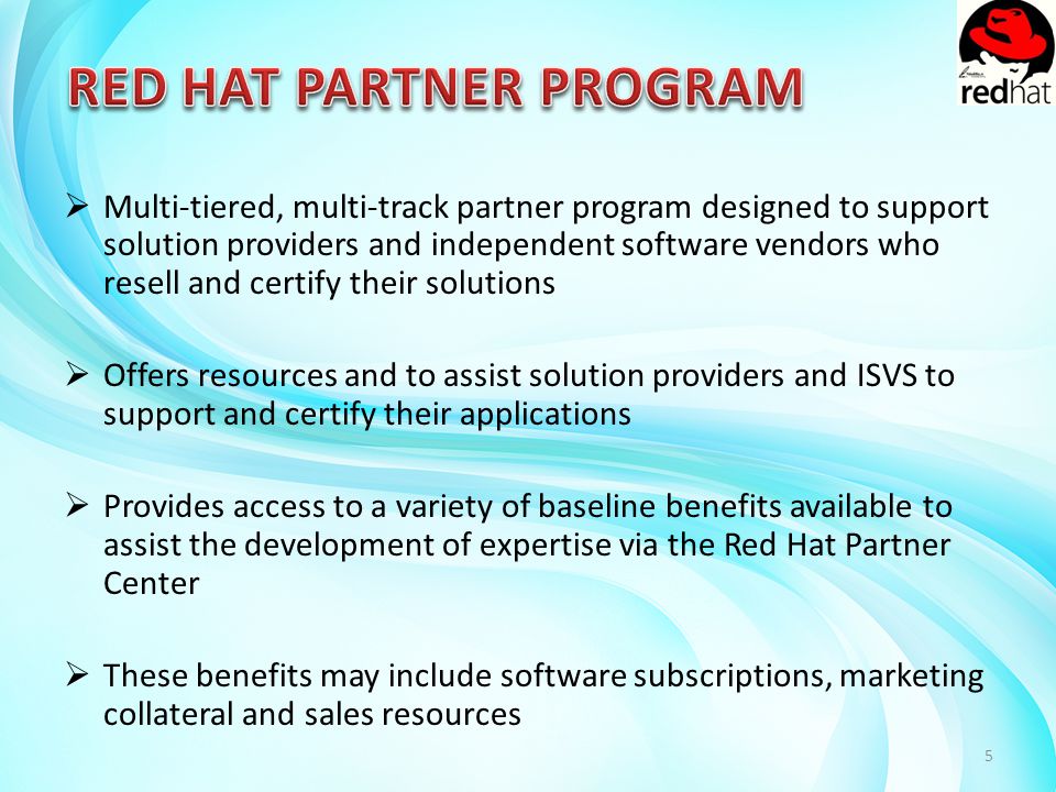 1. ISV RED HAT JBOSS Independent software vendors an American software  company engaged in providing open software products to the enterprise  community. - ppt download