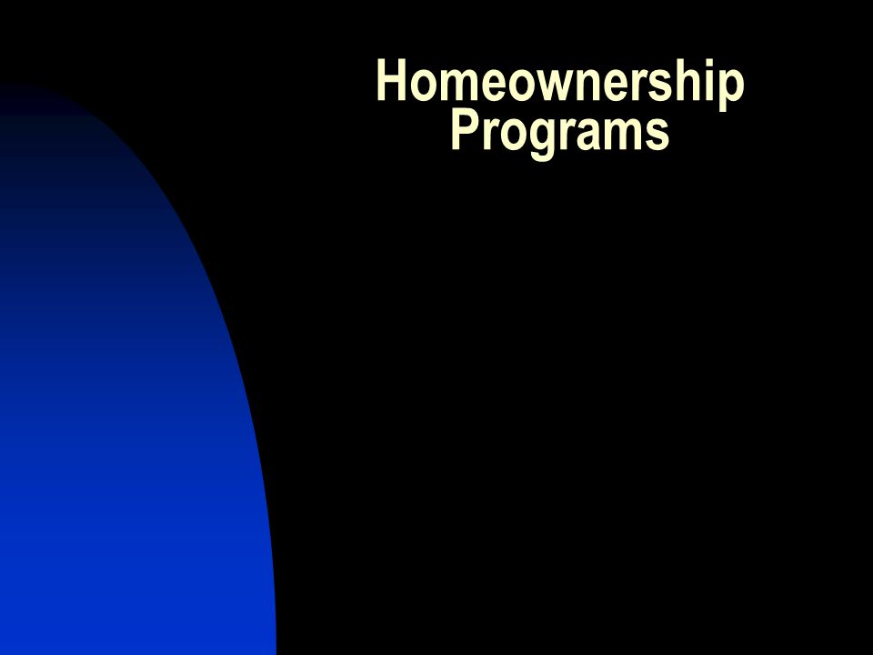 Homeownership Programs