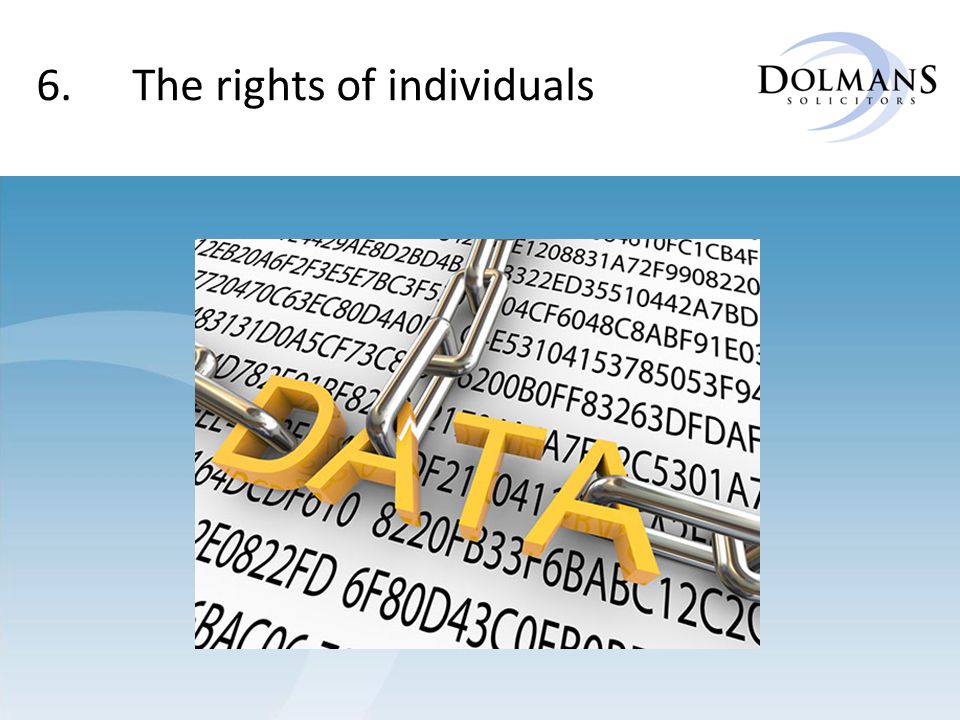 6. The rights of individuals