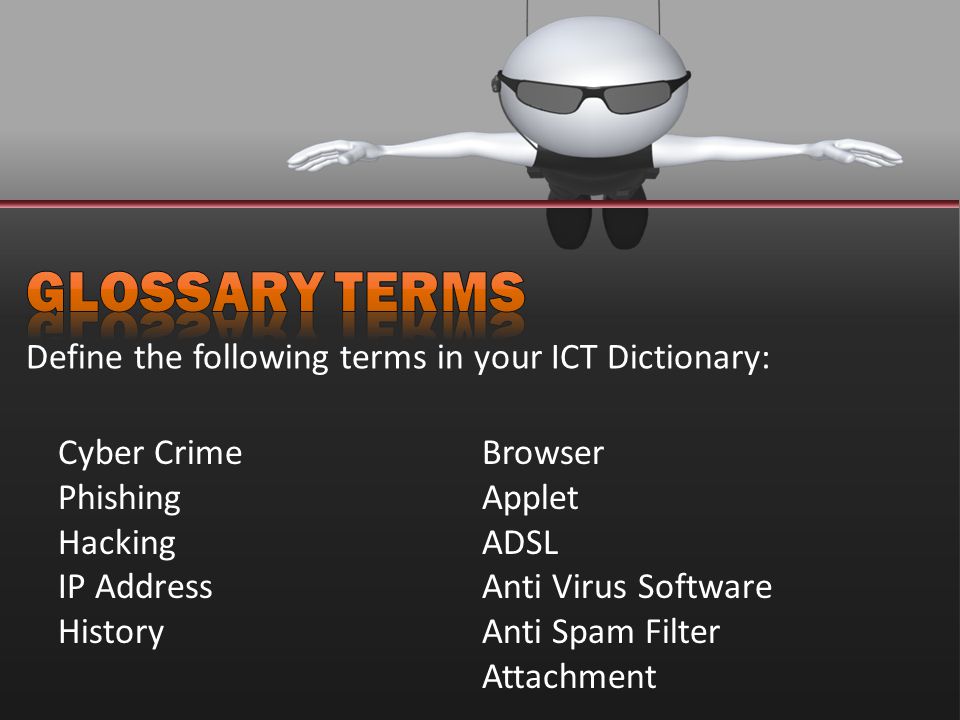 Cyber Crime Phishing Hacking IP Address History Browser Applet ADSL Anti Virus Software Anti Spam Filter Attachment