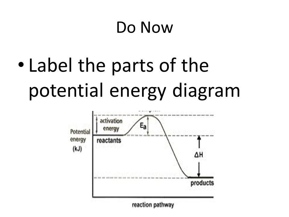 potential energy diagram labeled