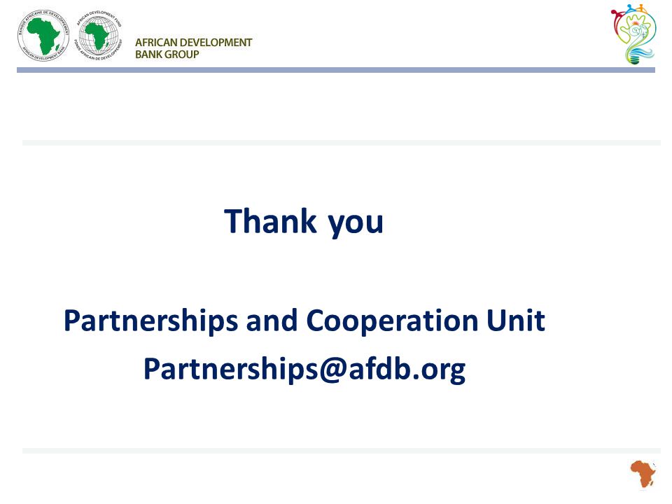 Thank you Partnerships and Cooperation Unit