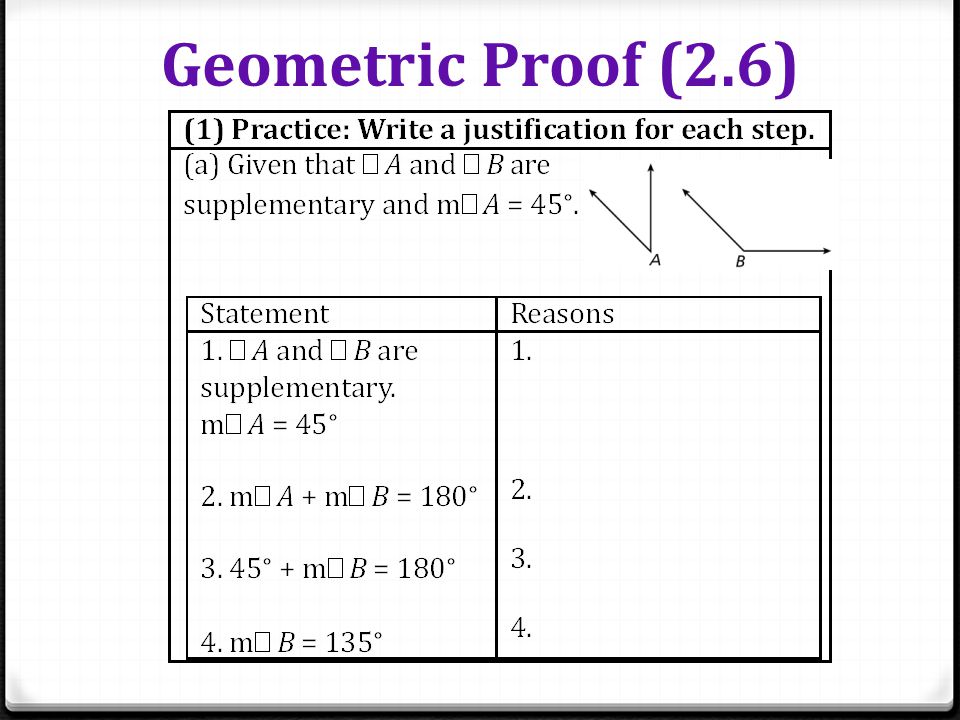 Geometric Proof (2.6)