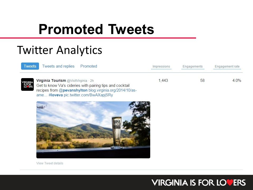 Twitter Analytics Promoted Tweets