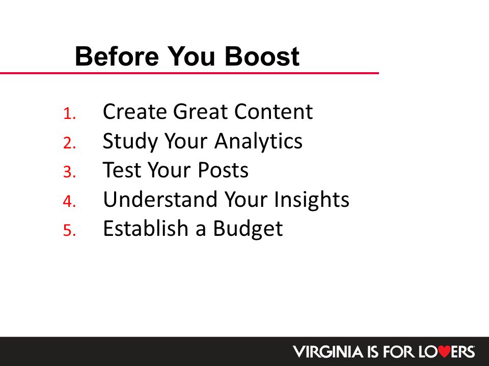 1. Create Great Content 2. Study Your Analytics 3.