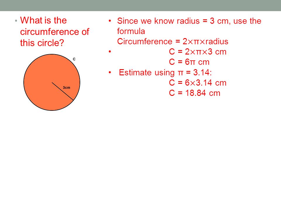 What is the circumference of this circle.