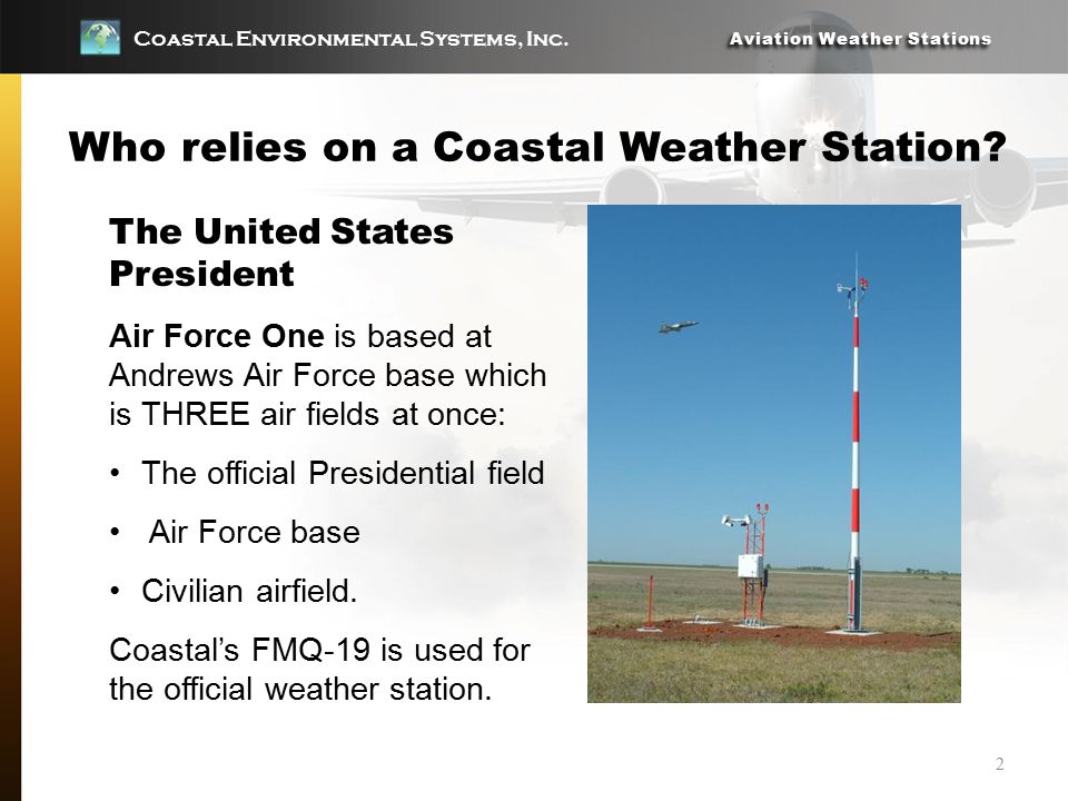 Coastal Environmental Systems, Inc. Aviation Weather Stations 8/15 ...