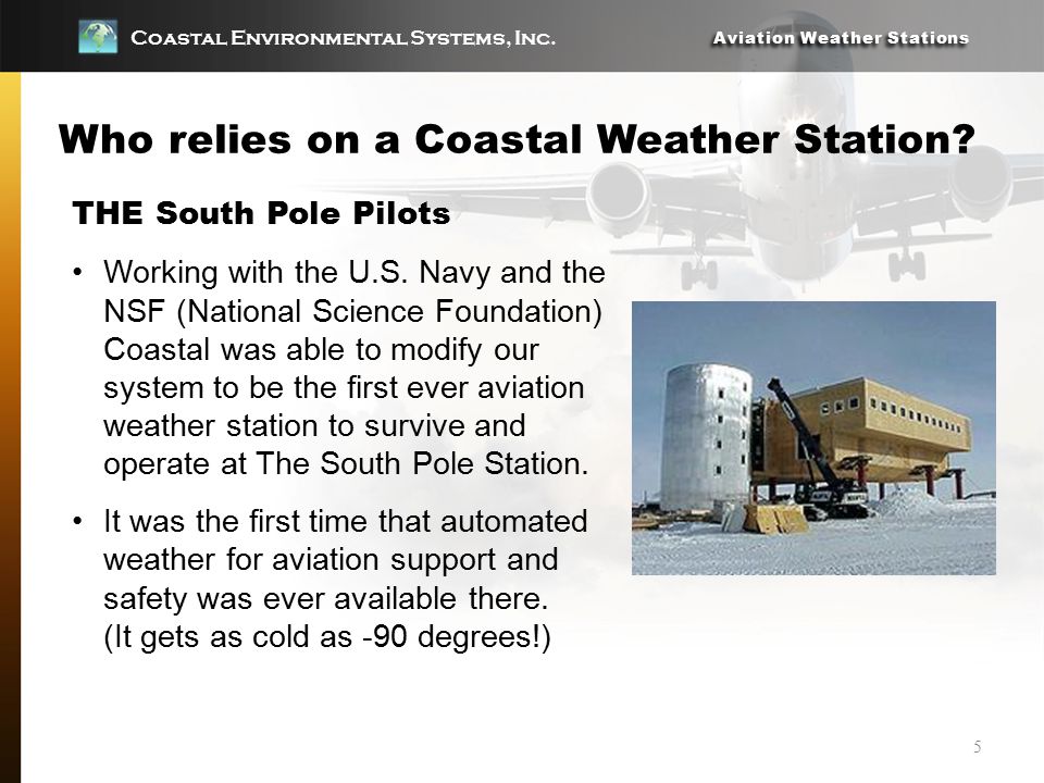 Coastal Environmental Systems, Inc. Aviation Weather Stations 8/15 ...