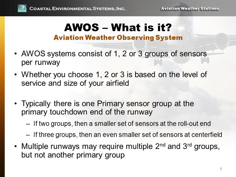 Coastal Environmental Systems, Inc. Aviation Weather Stations 8/15 ...