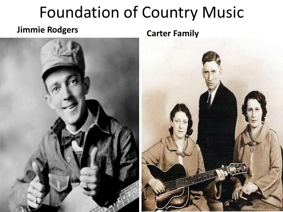 Foundation of Country Music Jimmie Rodgers Carter Family