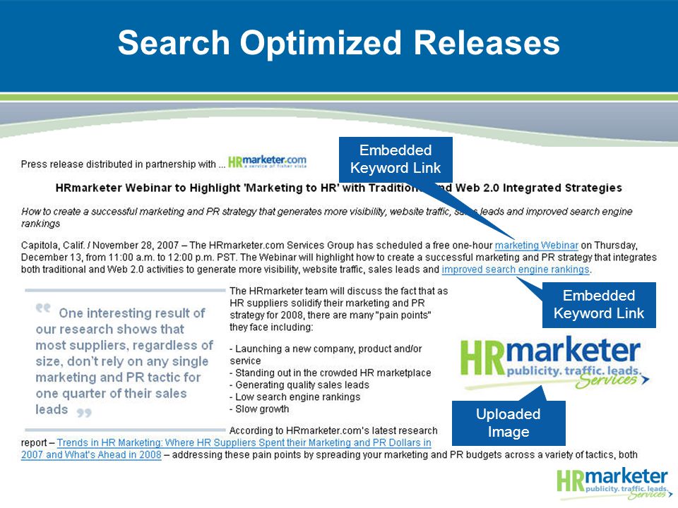 Search Optimized Releases Embedded Keyword Link Uploaded Image