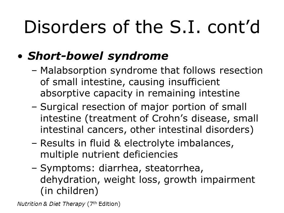 Disorders of the S.I.