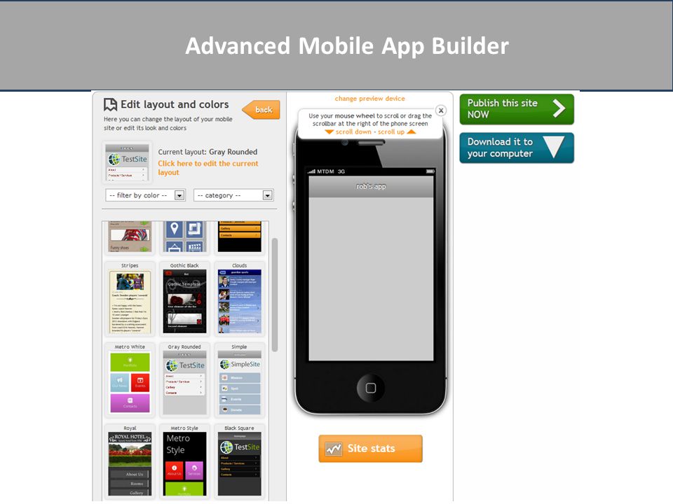 Advanced Mobile App Builder