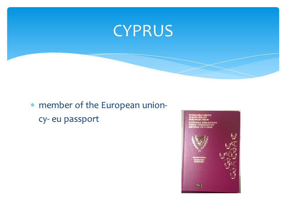  member of the European union- cy- eu passport CYPRUS