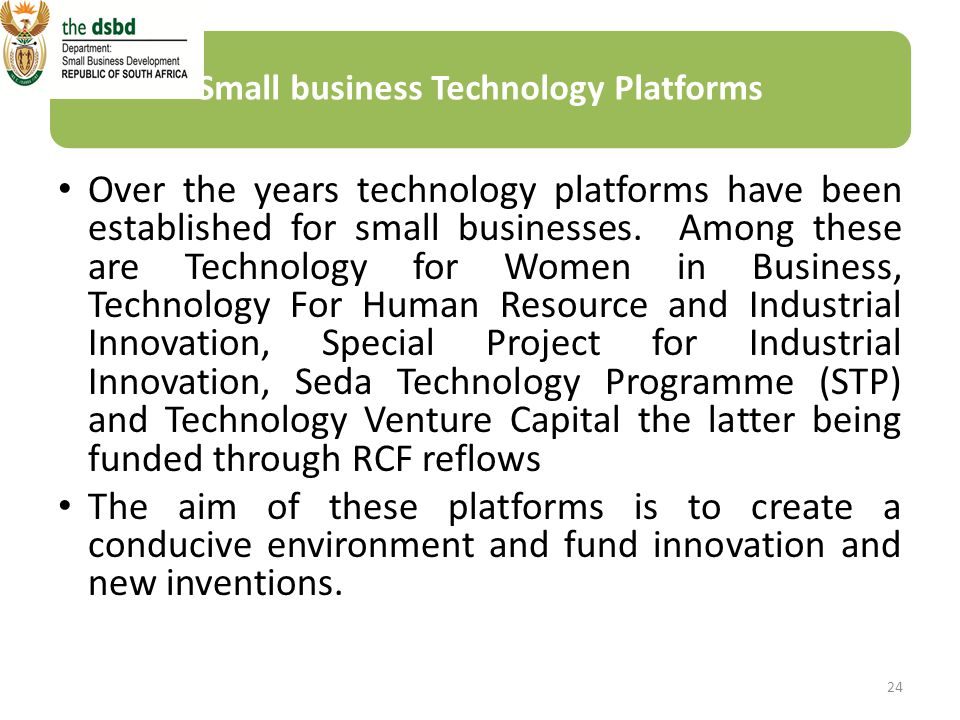 Small business Technology Platforms Over the years technology platforms have been established for small businesses.