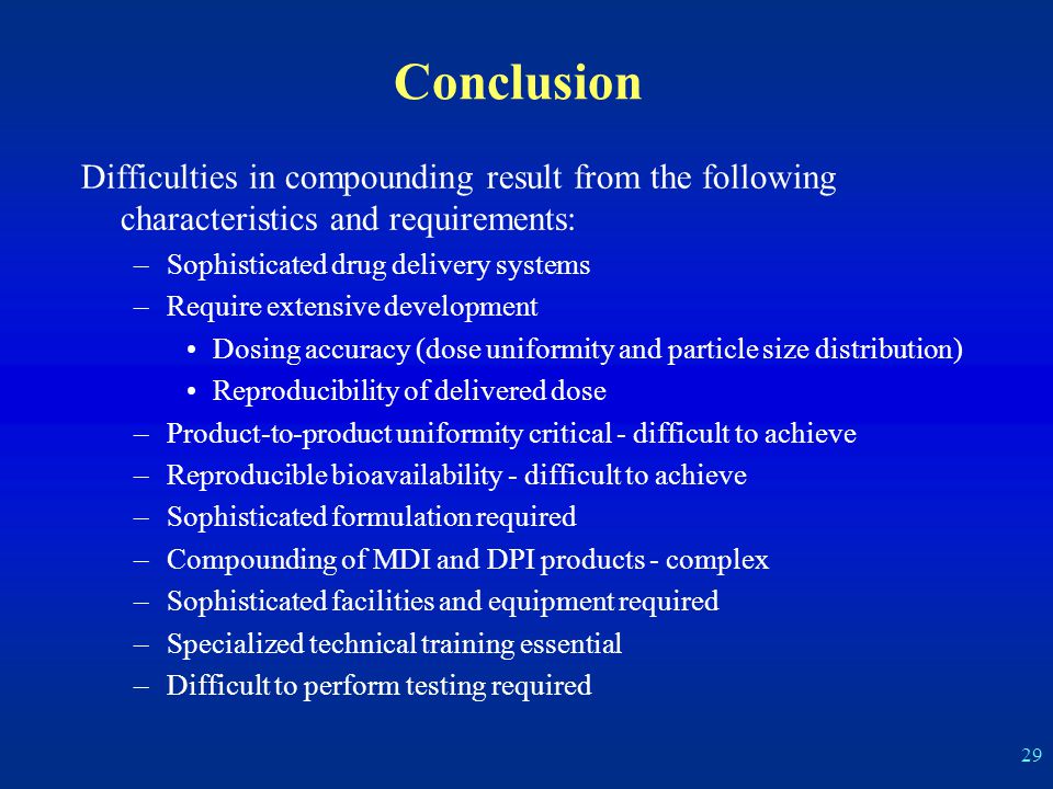 DIFFICULTIES ASSOCIATED WITH COMPOUNDING METERED-DOSE INHALERS AND DRY  POWDER INHALERS Brian Rogers, Ph.D. Office of New Drug Chemistry Center for  Drug. - ppt download