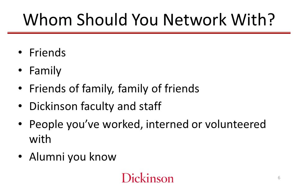 Whom Should You Network With.