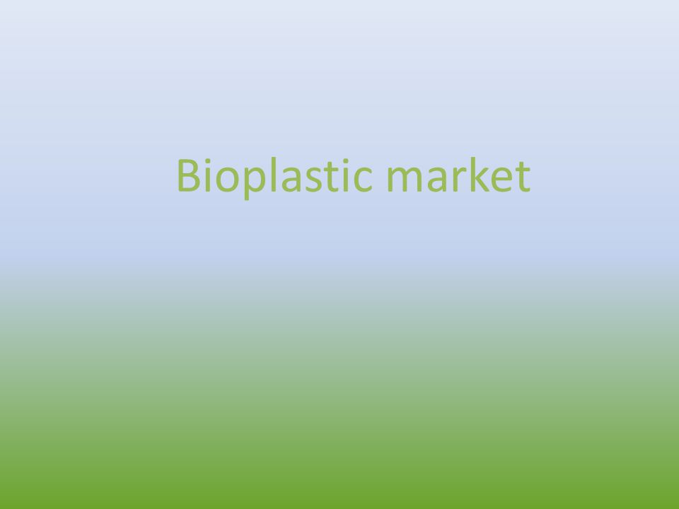 Bioplastic market