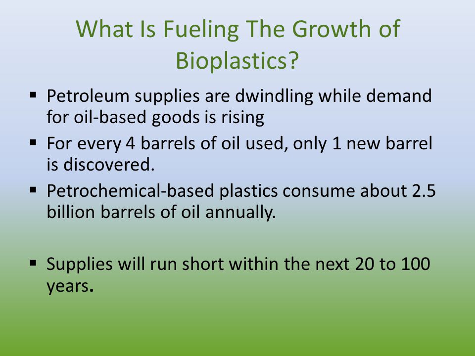 What Is Fueling The Growth of Bioplastics.