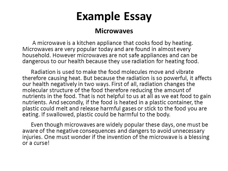 Business Strategy Essay Example Essay Microwaves A Microwave Is A Kitchen Appliance That Cooks Food By Heating Essay About Healthy Food also Population Essay In English How To Write An Essay What Is An Essay An Essay Is A Group Of Student Life Essay In English