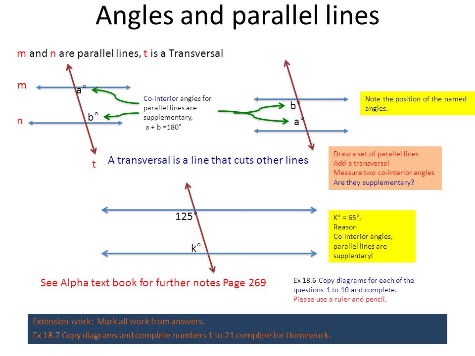 Angles And Parallel Lines A B Corresponding Angles For