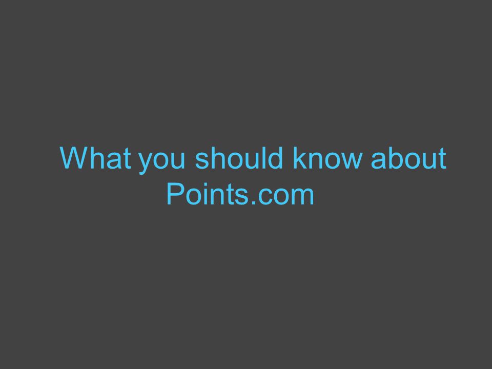 What you should know about Points.com