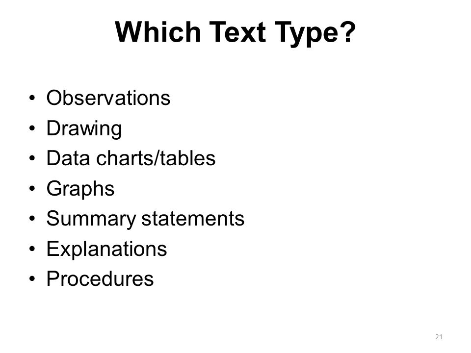 Which Text Type.