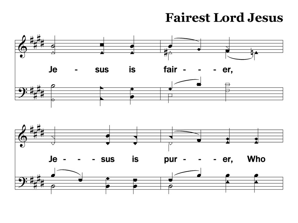 2-3 – Fairest Lord Jesus Stanza 2, Slide 3 156