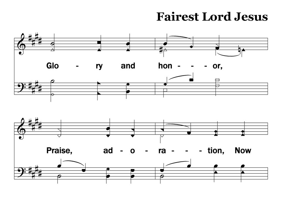 4-3 – Fairest Lord Jesus Stanza 4, Slide 3 156