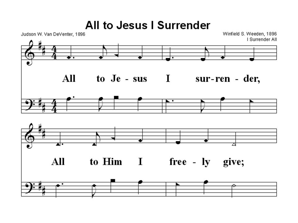 All to Jesus I Surrender 662