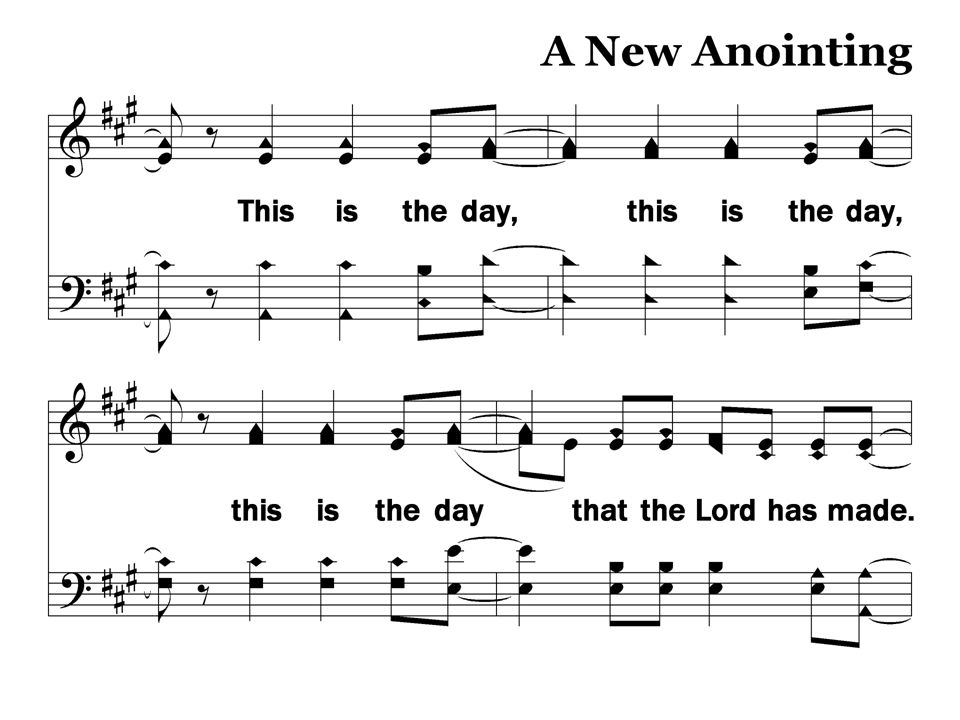 R-1 – A New Anointing Refrain, Slide 1