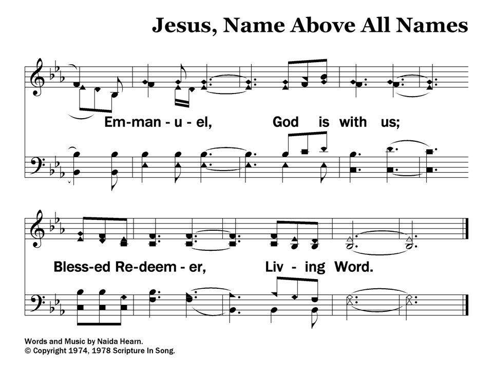 End – Jesus, Name Above All Names End