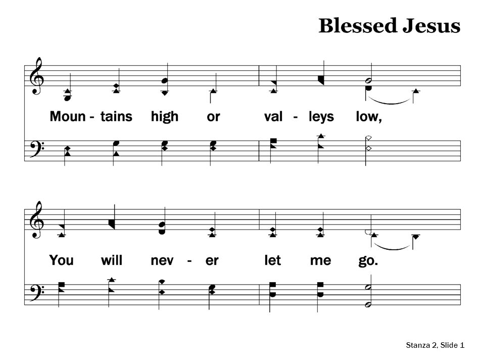 2-1 – Blessed Jesus Stanza 2, Slide 1