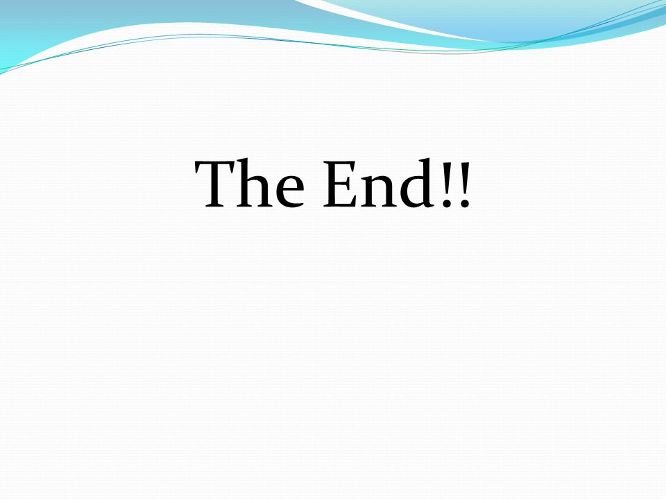 The End!!