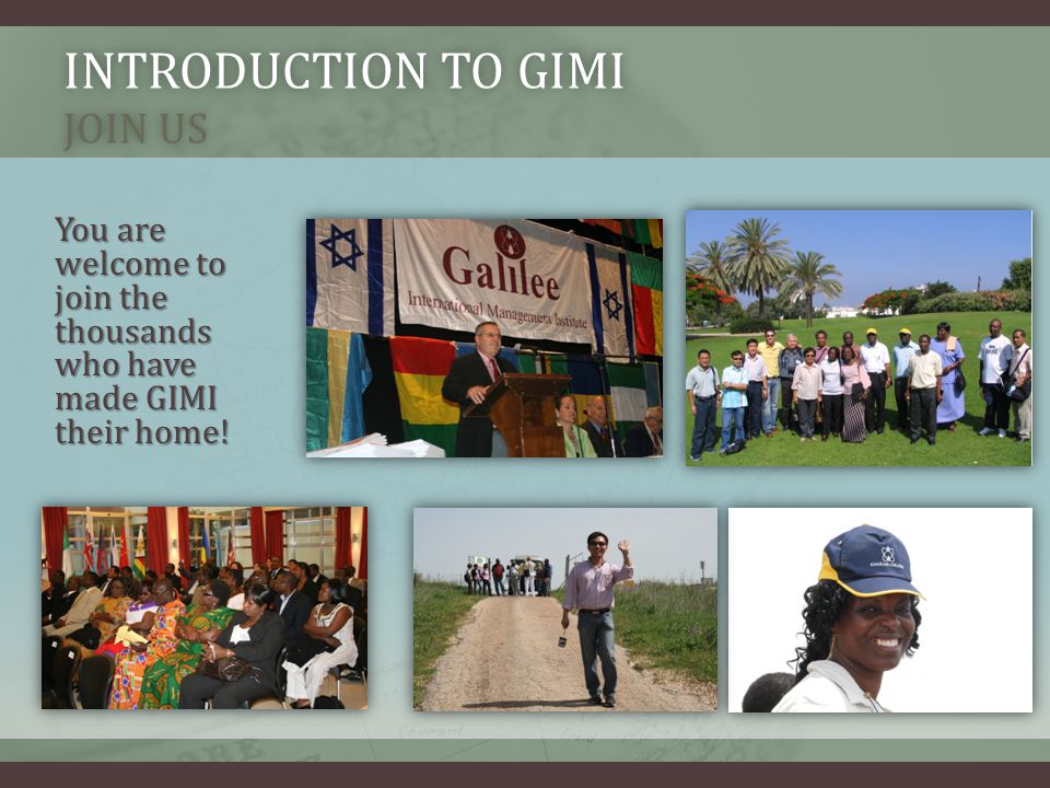 You are welcome to join the thousands who have made GIMI their home! INTRODUCTION TO GIMI JOIN US