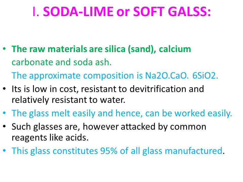 All About Soda Lime Glass - Composition and Properties