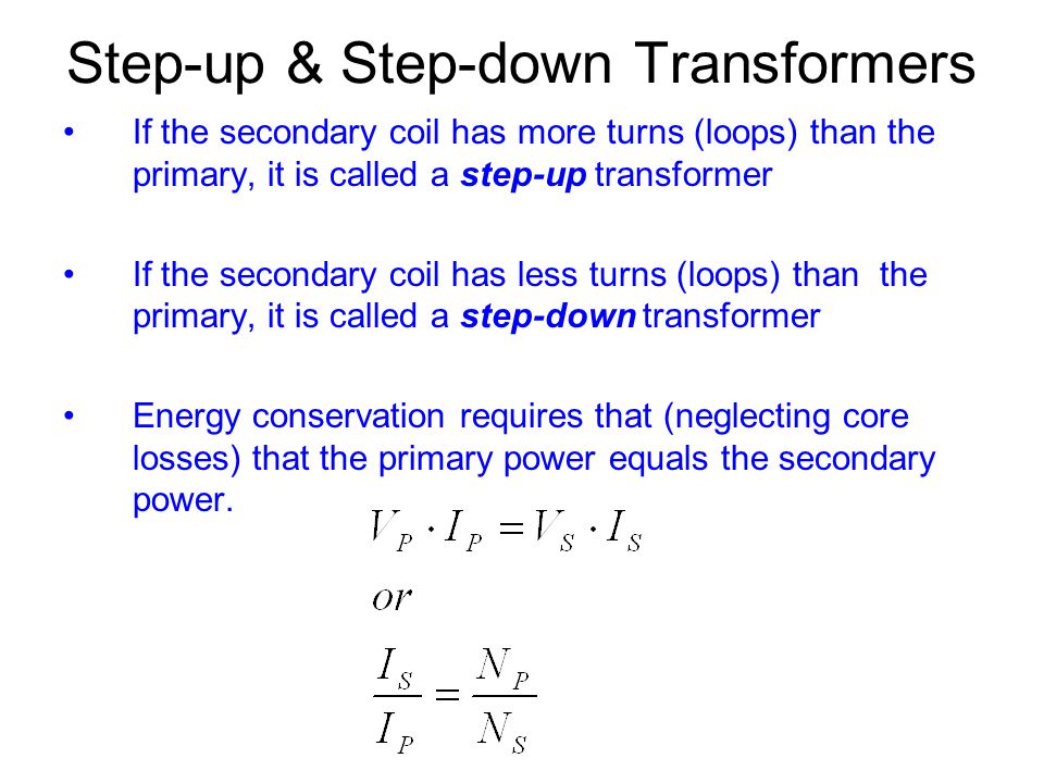 What is a Step-up & a Step-down Transformer? Definition