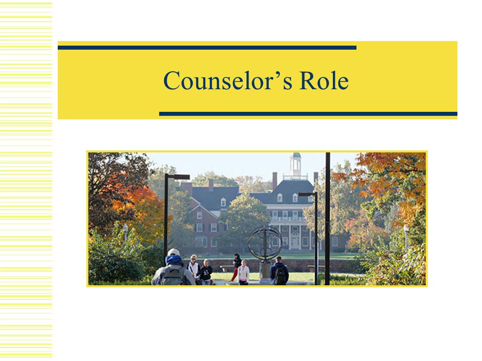 Counselor’s Role