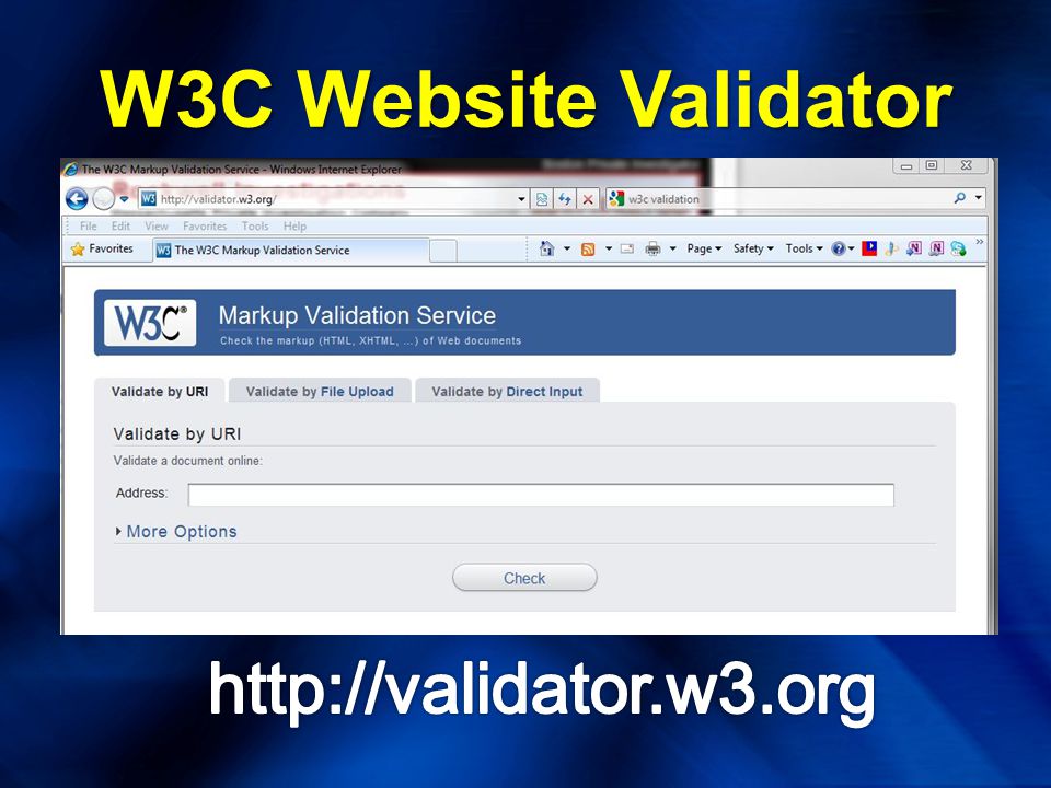 W3C Website Validator