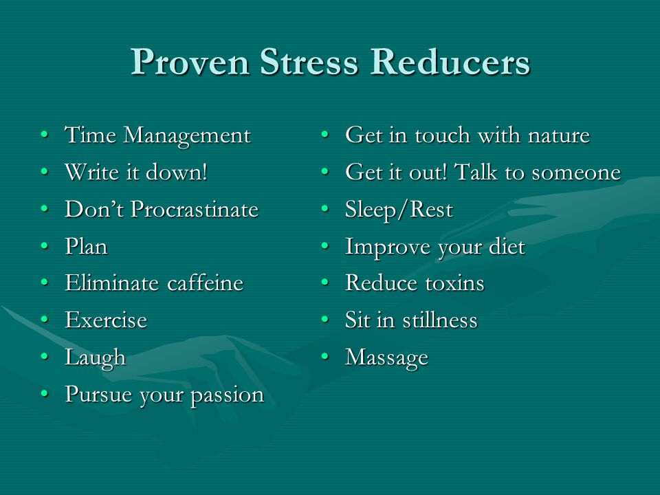 stress reducers