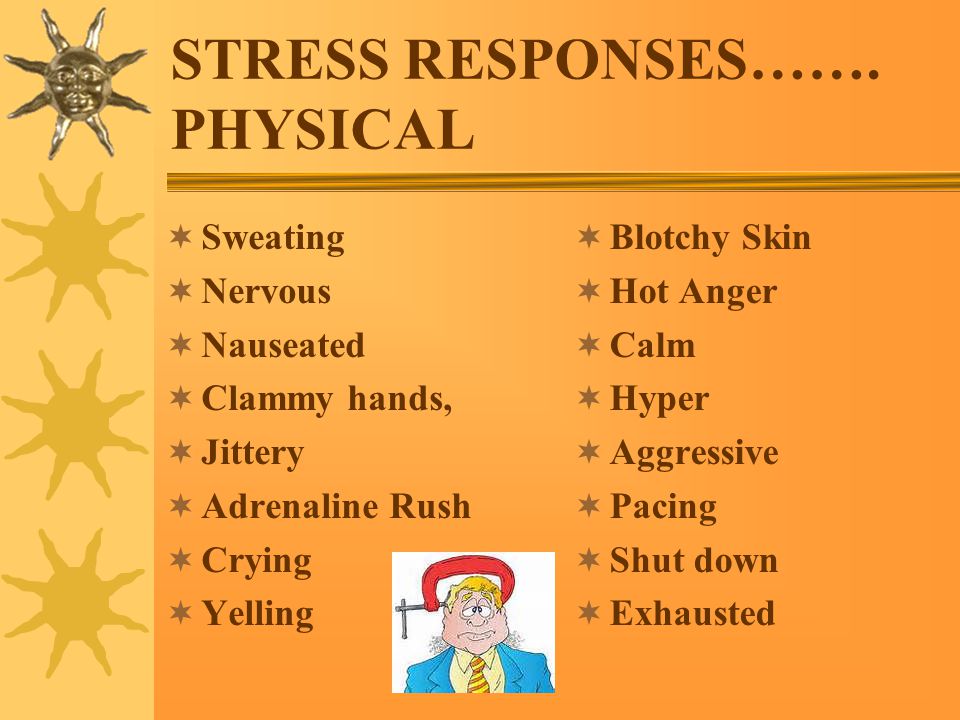 STRESS RESPONSES…….