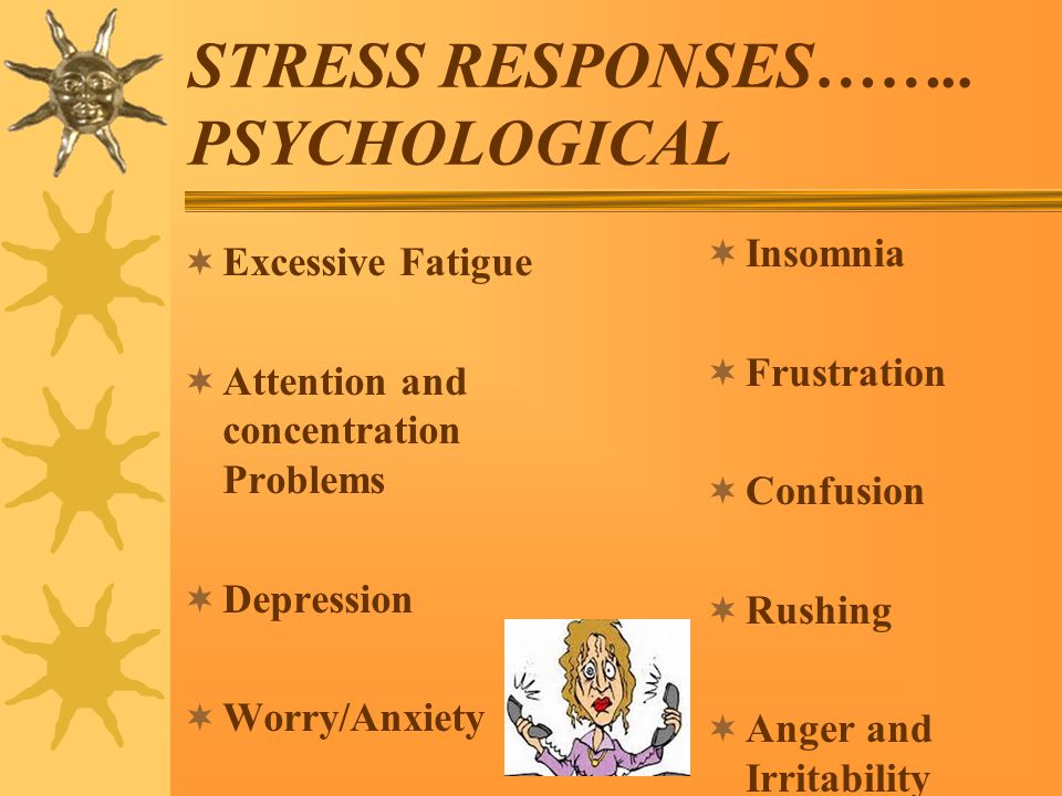 STRESS RESPONSES……..