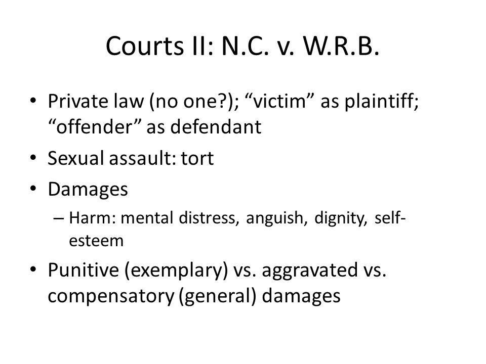 Courts II: N.C. v. W.R.B.
