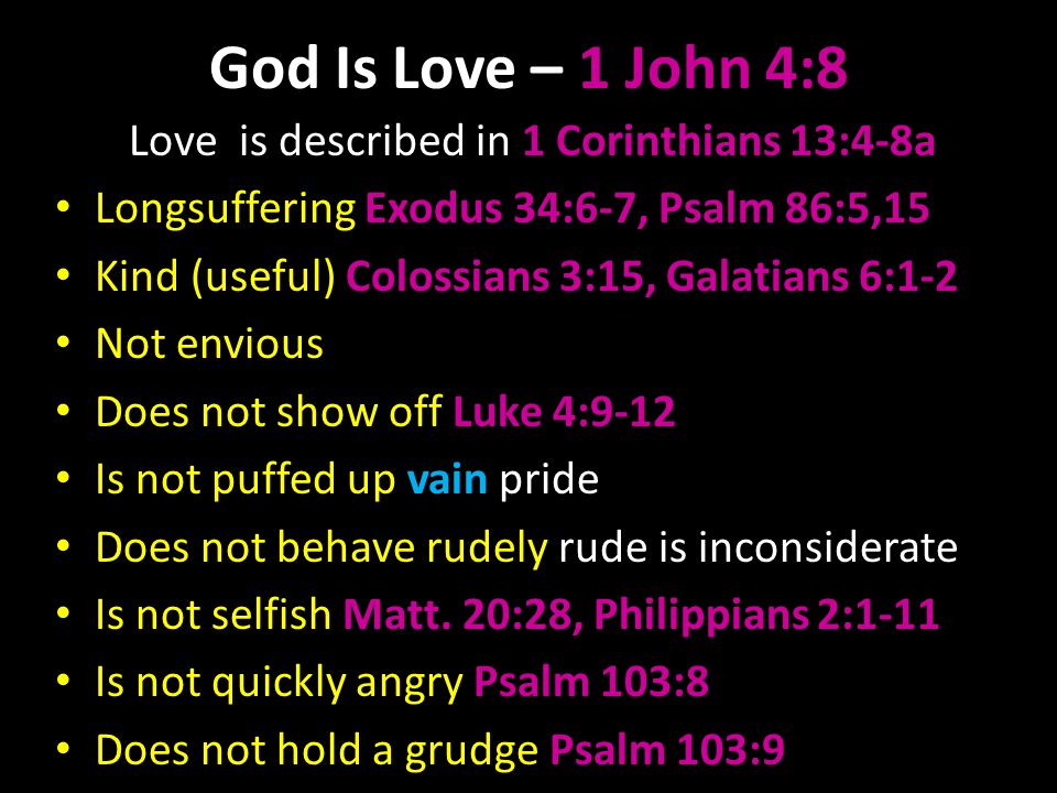 God Is Love 1 John 48 God Is Love 1 John 48 Love Is