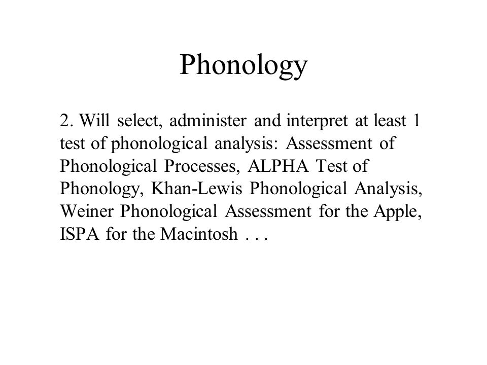 Khan Lewis Phonological Processes Chart