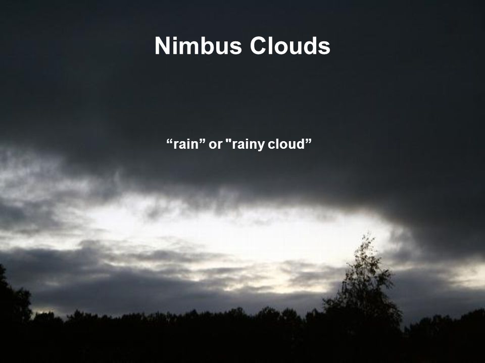 Nimbus Clouds rain or rainy cloud