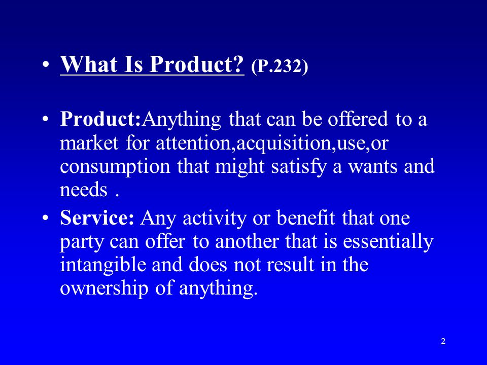 2 What Is Product.