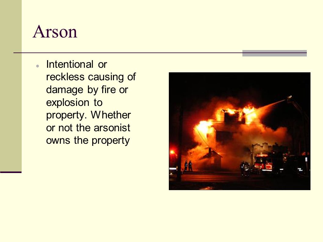 What is the penalty for willful arson What is the penalty for willful arson