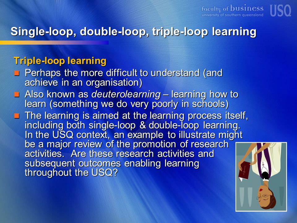 Single loop learning organisation example
